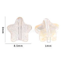 20 Stück sprühlackierte Glasperlen GLAA-YW0001-15