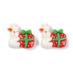Weihnachts-Deko-Cabochons aus undurchsichtigem Harz CRES-M036-12A