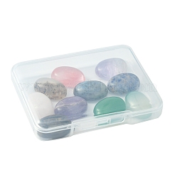 10 Stück natürliche gemischte Edelstein-Cabochons G-FS0005-68