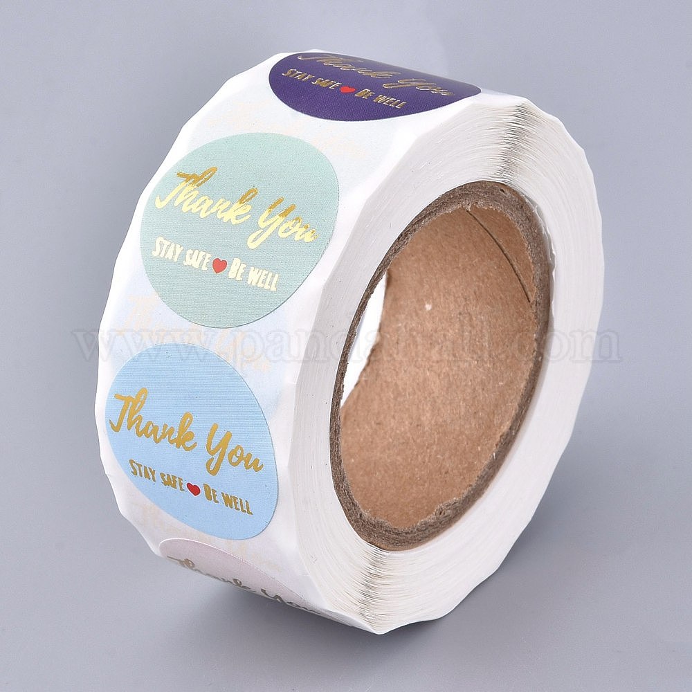 Wholesale Inch Thank You Theme Self Adhesive Paper Stickers