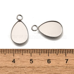 Cabochon-Fassungen für Anhänger aus Edelstahl 304 STAS-F311-07P