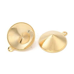 Ionenplattierung (IP) 304 Edelstahl Anhänger spitze Rückseite Strass-Einstellungen STAS-U025-05E-G