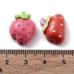Frucht-Deko-Cabochons aus undurchsichtigem Harz RESI-D010-04