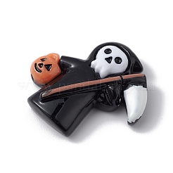 Undurchsichtige Harz-Cabochons zum Thema Halloween RESI-E035-01D
