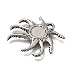 Cabochon-Fassungen für Anhänger aus Edelstahl 304 STAS-H477-03C-P