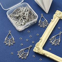 20 Stück tibetische Stil-Strass-Verbindungseinstellungen aus Legierung FIND-YW0003-27