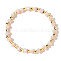 Natürliche Pfirsich Mondstein Perlen Stretch für Frauen MC1520