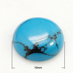 Synthetik Türkiscabochons X-G-H1596-FR-10mm-17