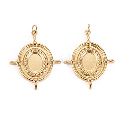 Cabochon-Fassungen für Anhänger aus Edelstahl 304 STAS-S116-148G