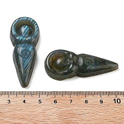 Natürlicher Labradorit geschnitzte Cabochons G-C152-10