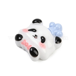 Undurchsichtige Panda-Harz-Cabochons CRES-P037-02B