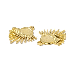 PVD-Vakuumbeschichtung 304 Edelstahl Anhänger Cabochon Fassungen STAS-G278-39G