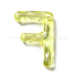 Transparente Harz-Alphabet-Anhänger RESI-C028-02F