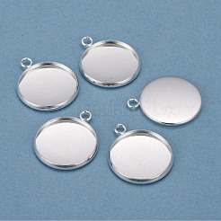 Cabochon-Fassungen für Anhänger aus Edelstahl 304 X-STAS-F191-14S-F