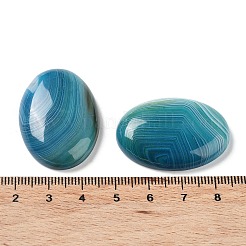 Natürliche gestreifte Achat-Cabochons G-H296-01F