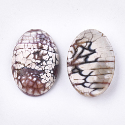 Gefärbte natürliche Feuerachat-Cabochons X-G-Q957-02A-20x30