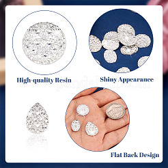 150 Stück 3 Stile Druzy Harz Cabochons RESI-CW0001-16