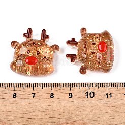 Weihnachtsmotiv transparente Epoxidharz Decoden Cabochons CRES-T025-01H