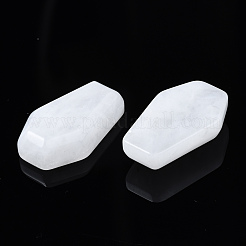 Natürliche weiße Jade Cabochons G-N336-001F