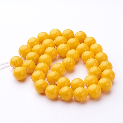 Wholesale Natural Mashan Jade Round Beads Strands Pandahall