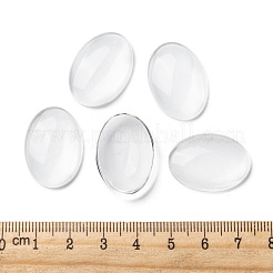 Transparente Glas Cabochons GGLA-R022-25x18