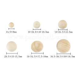 Unfertige Holz Cabochons WOOD-CJ0001-10