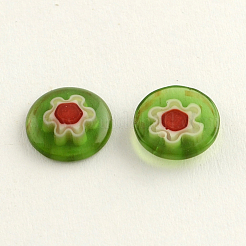 Handgefertigte Millefiori Glas Cabochons X-LK-R005-19