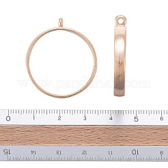 Legierung offene zurück Lünette Anhänger PALLOY-YW0001-09LG