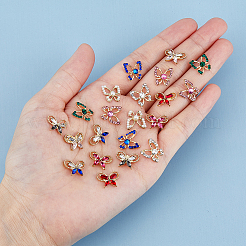 40 Stück Strass-Cabochons in Schmetterlingsform MRMJ-HY0002-38