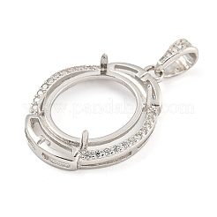 925 Sterling Silber Anhänger Fassungen STER-B005-22P