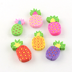 Handgemachte Ananas Polymer Clay cabochons X-CLAY-R060-72B