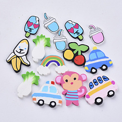Handgemachter Ton-Cabochon X-CLAY-S093-24