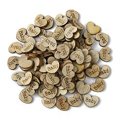 100 Stück Holzcabochons WOOD-G020-09