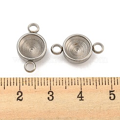 Anlaufgeschützte Cabochon-Anschlussfassung aus Edelstahl 304 STAS-E163-26P