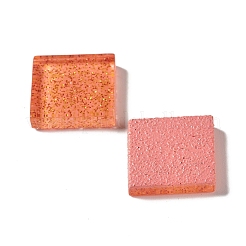 Quadrat mit Glitzerpulver Mosaikfliesen Glascabochons DIY-P045-04B