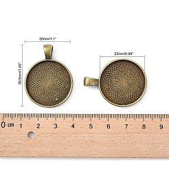 Tibetischer Stil Legierung Anhänger Fassungen X-TIBEP-Q045-048AB-NR
