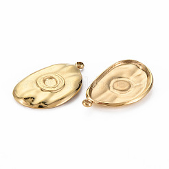 Ionenplattierung (IP) 304 Edelstahl Anhänger Cabochon-Einstellungen STAS-N097-106LG-NR