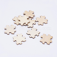 200 Stück unbehandelte Holz-Cabochons in 2 Stilen WOOD-OC0002-54