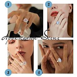 DIY-Set zur Herstellung von Fingerringen mit blanker Kuppel DIY-SC0021-11