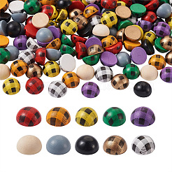 200 Stück Schima-Holz-Cabochons WOOD-CD0001-25