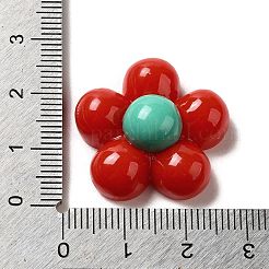 Undurchsichtige Decoden-Cabochons aus Harz RESI-B023-07