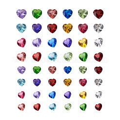 240 Stück 24 Arten Glas Strass Cabochons GLAA-TA0001-11