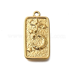 Ionenplattierung (IP) 304 Edelstahl Anhänger Strass-Einstellungen STAS-H225-05G