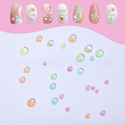 600 Stück 6 Farben Glas Cabochons GLAA-CA0001-60