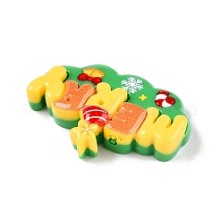 Weihnachts-Deko-Cabochons aus undurchsichtigem Harz RESI-N039-114B