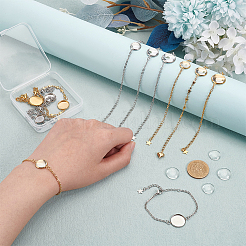 DIY-Set zur Herstellung blanker Kuppelarmbänder DIY-NB0009-79