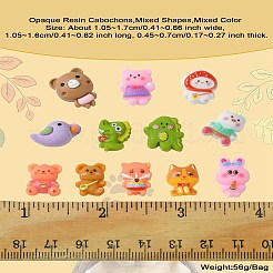 Undurchsichtigen Cabochons RESI-CJC0011-41
