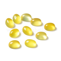 Natürliche gelbe Achat Cabochons G-A029-01-11