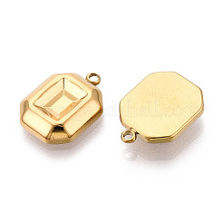 Cabochon-Fassungen für Anhänger aus Edelstahl 304 STAS-T065-85G