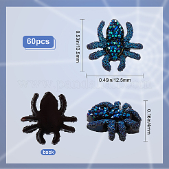60 Stück opake Harz-Cabochons RESI-GF0001-07